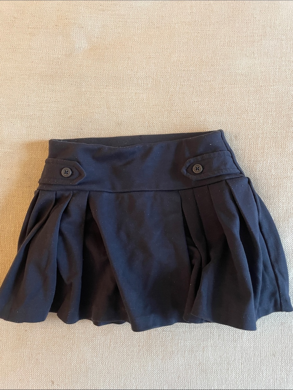 Polo Ralph Lauren Kids Navy Pleated skort with Button Detail